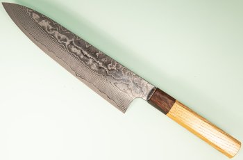 Katayama VG-10 Damascus polished Wa-Gyuto 210mm