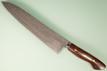 Tanaka Shigeki R2 Suminagashi Gyuto 210mm Ironwood