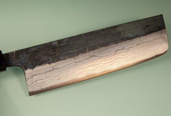 Hatsukokoro Kumokage AO2 Kuro Dama Wa-Nakiri 165mm Teak