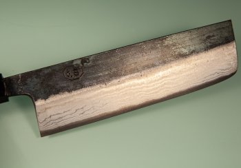 Hatsukokoro Kumokage AO2 Kuro Dama Wa-Nakiri 165mm Teak