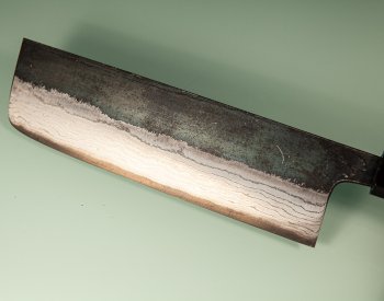 Hatsukokoro Kumokage AO2 Kuro Dama Wa-Nakiri 165mm Teak