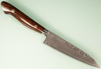 Tanaka R2 Suminagashi Petty 135mm Ironwood