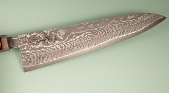 Tanaka Shigeki R2 Damascus Wa-Gyuto 240mm Ebony