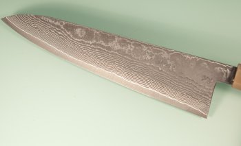 Tanaka Shigeki R2 Damascus Wa-Gyuto 240mm Ebony