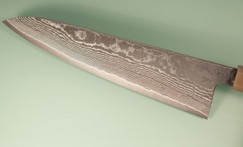 Tanaka Shigeki R2 Damascus Wa-Gyuto 240mm Ebony