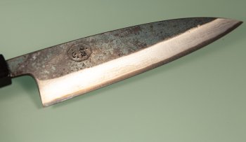 Hatsukokoro Kumokage AO2 Kuro Dama Wa-Petty 150mm Wenge