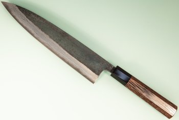 Hatsukokoro Kumokage AO2 Kuro Dama Wa-Gyuto 240mm Wenge