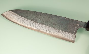 Hatsukokoro Kumokage AO2 Kuro Dama Wa-Santoku 180mm Wenge