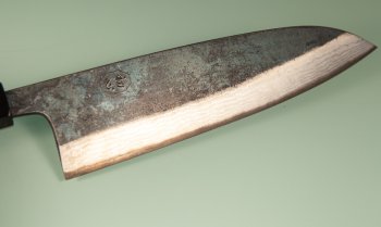 Hatsukokoro Kumokage AO2 Kuro Dama Wa-Santoku 180mm Wenge