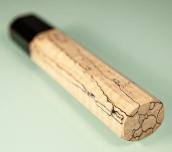 Messergriff octagonal 2-teilig Ahorn/Bffelhorn