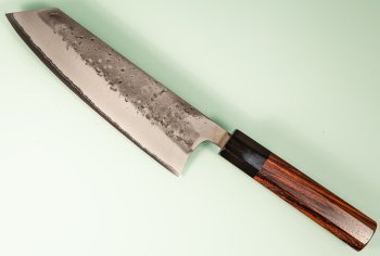 Tadafusa Orca Wa-Bunka 180mm Nashiji Aogami 2 Rosenholz/dunkles Bffelhorn