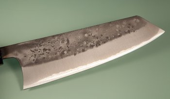 Tadafusa Orca Wa-Bunka 180mm Nashiji Aogami 2 Rosenholz/dunkles Bffelhorn