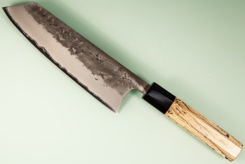Tadafusa Orca Wa-Bunka 180mm Nashiji Aogami 2 Ahorn/Bffelhorn