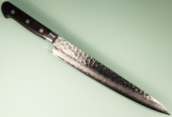 Damascus 17 Hammered Slicer 245mm black