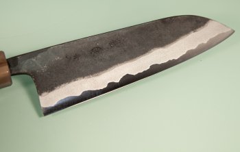 Kyohei Kurouchi Aogami 2 Wa-Santoku 170mm Rosenholz/helles Bffelhorn