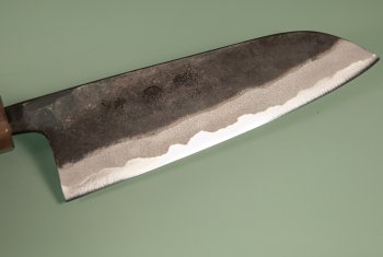 Kyohei Kurouchi Aogami 2 Wa-Santoku 170mm Rosenholz/helles Bffelhorn