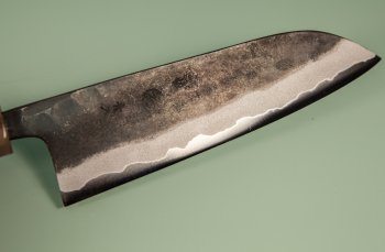 Kyohei Kurouchi Aogami 2 Wa-Santoku 170mm Rosenholz/helles Bffelhorn