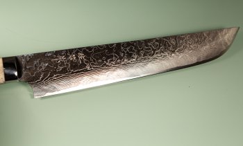 Takeshi Saji R2 Diamond Damascus Sakimaru 240mm Bone