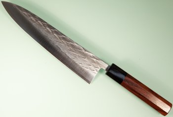 Tadafusa Wa-Gyuto 215mm Hammered SLD Rosenholz/Bffelhorn