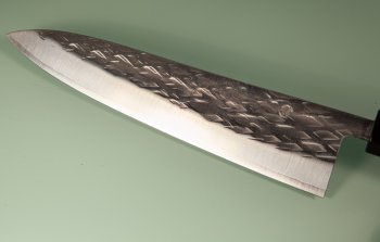 Tadafusa Wa-Gyuto 215mm Hammered SLD Rosenholz/Bffelhorn