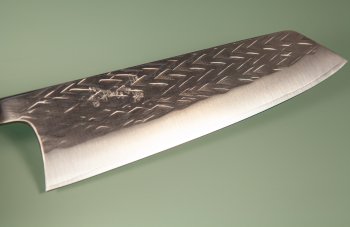 Tadafusa Orca Wa-Bunka 185mm Hammered SLD rot stabilisiert/dunkles Bffelhorn