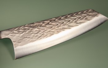 Tadafusa Orca Wa-Bunka 185mm Hammered SLD rot stabilisiert/dunkles Bffelhorn