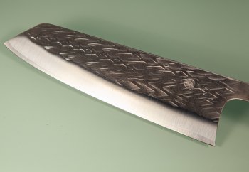 Tadafusa Orca Wa-Bunka 185mm Hammered SLD rot stabilisiert/dunkles Bffelhorn