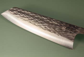 Tadafusa Orca Wa-Bunka 185mm Hammered SLD rot stabilisiert/dunkles Bffelhorn