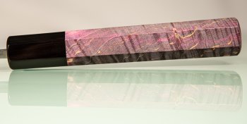 Tadafusa Orca Wa-Bunka 185mm Hammered SLD rot stabilisiert/dunkles Bffelhorn