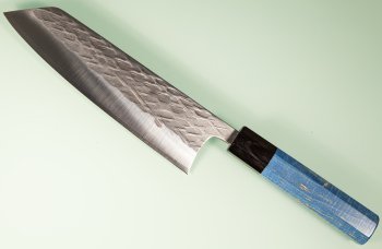 Tadafusa Orca Wa-Bunka 185mm Hammered SLD blau stabilisiert/dunkles Bffelhorn