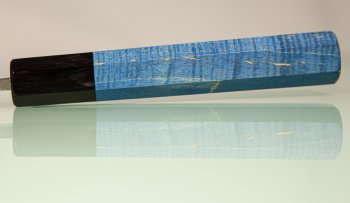 Tadafusa Orca Wa-Bunka 185mm Hammered SLD blau stabilisiert/dunkles Bffelhorn