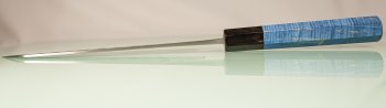Tadafusa Orca Wa-Bunka 185mm Hammered SLD blau stabilisiert/dunkles Bffelhorn