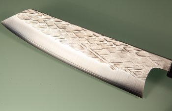 Tadafusa Orca Wa-Bunka 185mm Hammered SLD blau stabilisiert/dunkles Bffelhorn
