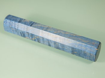 Messergriff octagonal 1-teilig blau stabilisiert