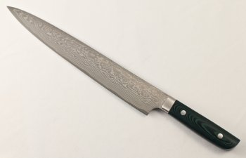 Takeshi Saji Sujihiki 270mm polish green Micarta