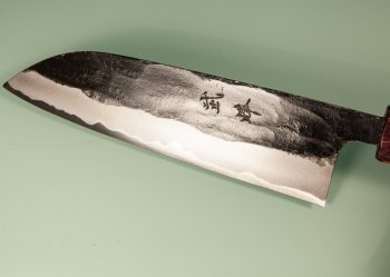 Takeo Murata Aogami 1 Wa-Santoku 165mm violett stabilisiert mit Ring