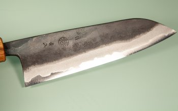 Kyohei Kurouchi Aogami 2 Wa-Santoku 170mm Oak