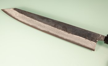 Hatsukokoro Kumokage AO2 Kuro Dama Wa-Sujihiki 255mm Teak