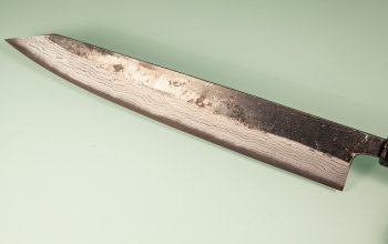 Hatsukokoro Kumokage AO2 Kuro Dama Wa-Sujihiki 255mm Teak