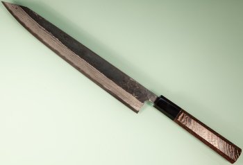 Hatsukokoro Kumokage AO2 Kuro Dama Wa-Sujihiki 255mm Wenge