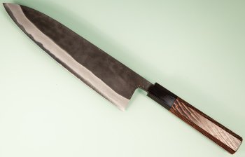 Shiro Kamo black AS Wa-Gyuto 210mm Wenge