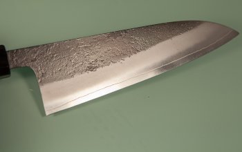 Yoshikane Shirogami Nashiji Wa-Santoku 165mm