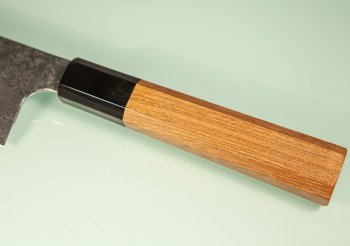 Hatsukokoro Ginyo Silver 3 Tsuchime Damascus Wa-Gyuto 215mm Teak
