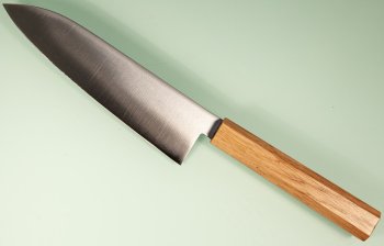 Hatsukokoro VG-5 Hayabusa Wa-Santoku 180mm Oak