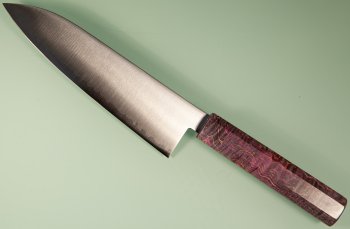 Hatsukokoro VG-5 Hayabusa Wa-Santoku 180mm violett stabilisiert