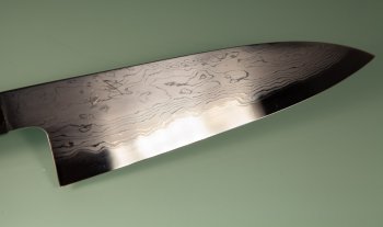 Hatsukokoro Komorebi Damascus Blue1 Wa-Santoku 180mm