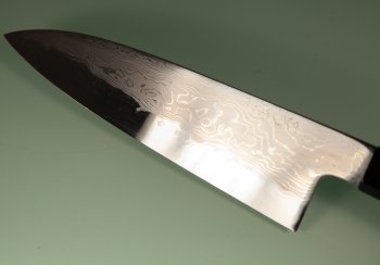 Hatsukokoro Komorebi Damascus Blue1 Wa-Santoku 180mm