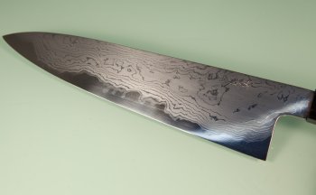 Hatsukokoro Komorebi Damascus Blue1 Wa-Gyuto 215mm
