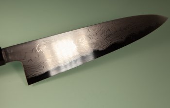 Hatsukokoro Komorebi Damascus Blue1 Wa-Gyuto 250mm