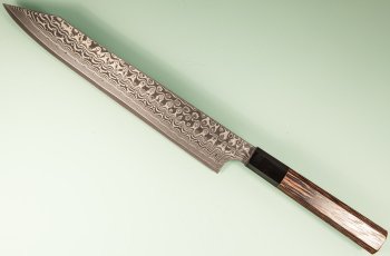 Nigara R2 Damascus black Wa-Sujihiki 240mm